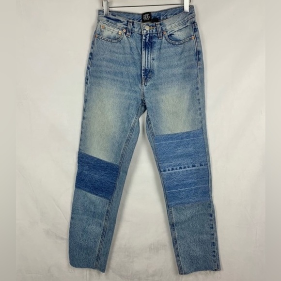BDG Slim Straight Patchwork Denim Jeans Sz 26 - Picture 2 of 4